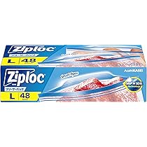 Amazon | Ziploc ジップロック フリーザーバッグ L48枚入 | Ziploc